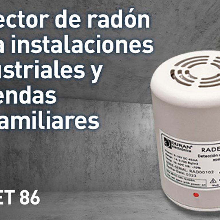 New radon detector for industrial installations and single-family houses