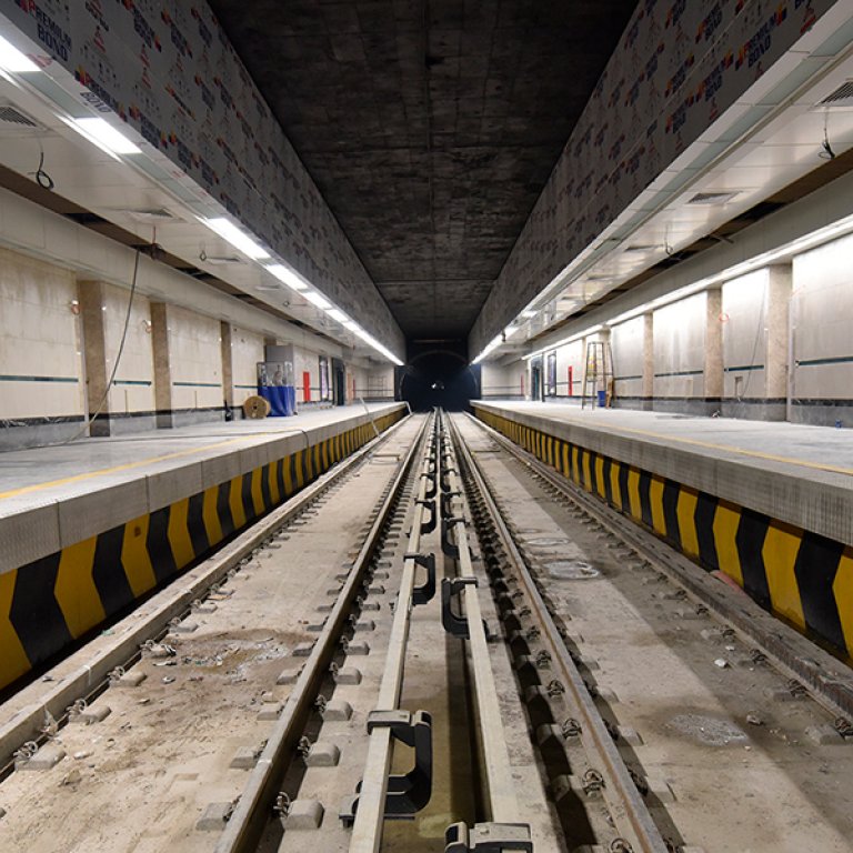 Subway tunnel in Mashhad, Iran