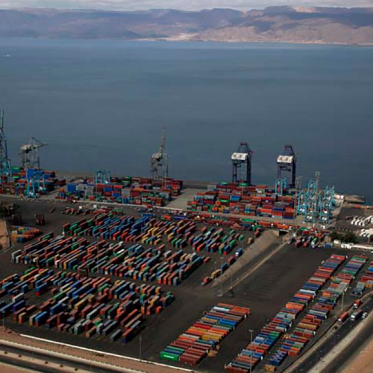 Sulphur warehouse Aqaba, Jordan