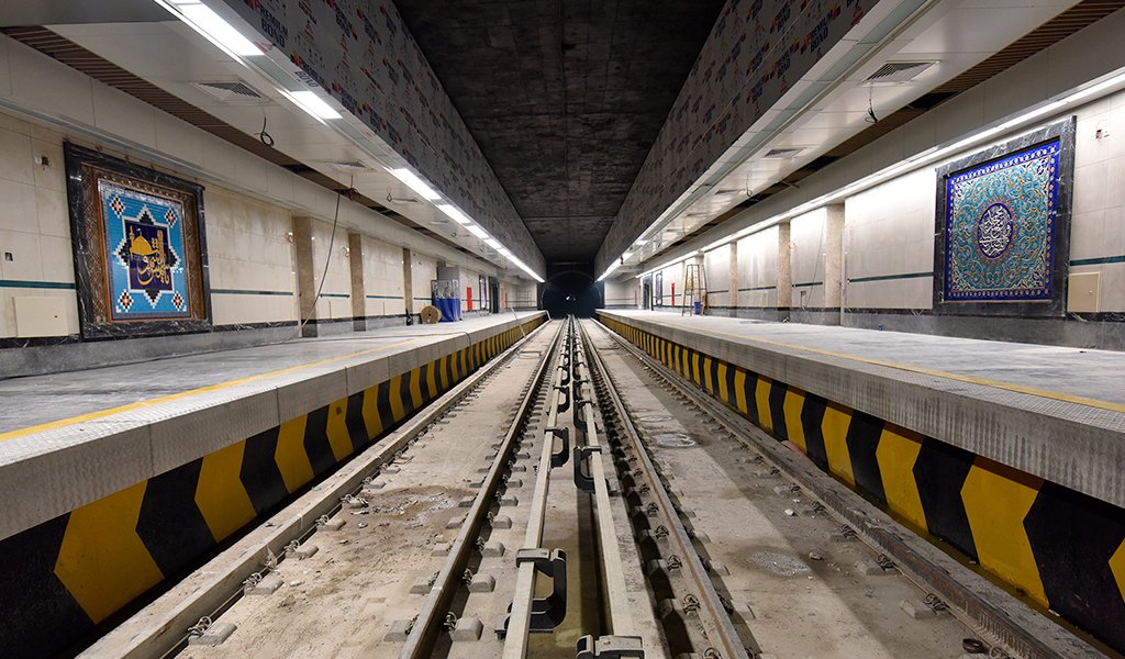 Subway tunnel in Mashhad, Iran